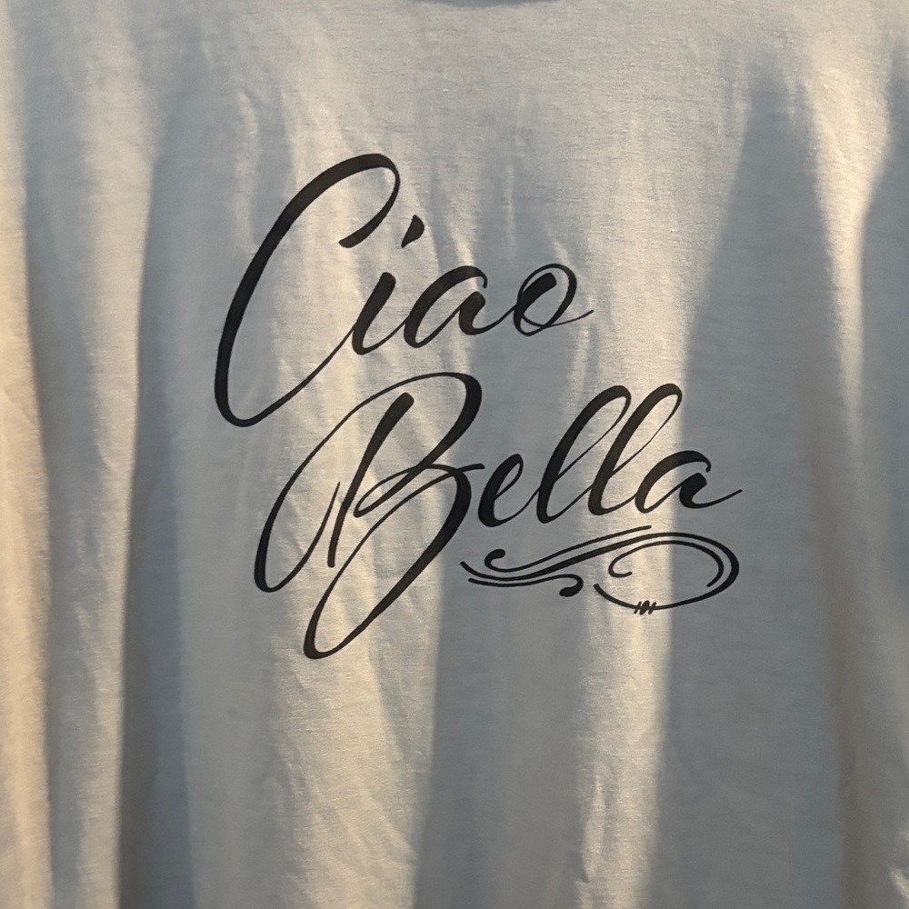 LuLaRoe Gray and Black 'Ciao Bella' Tee - Picture 3 of 3